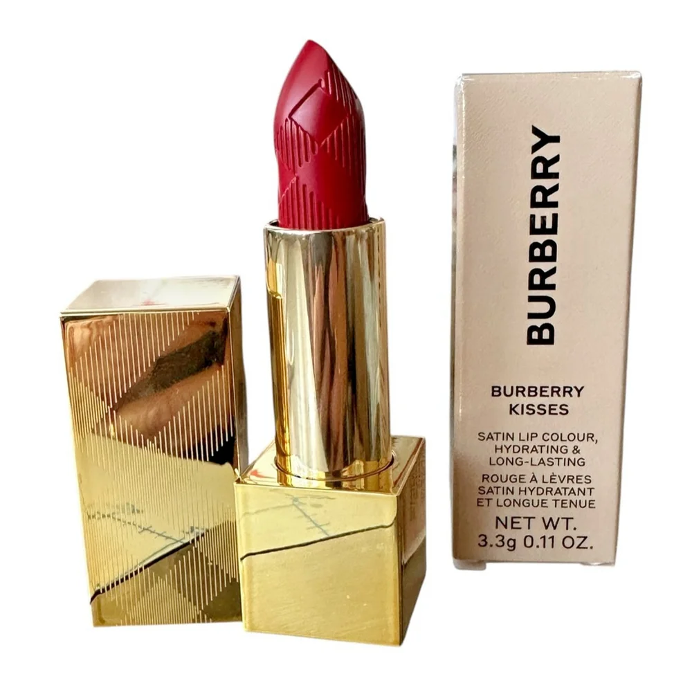 Burberry Kisses Satin Lip Colour (3.3g/0.11 oz) Bold Cherry (103) Full Sz NIB